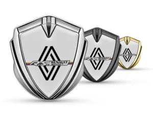 Renault Metal Domed Emblem Tuning Design Shiny Max